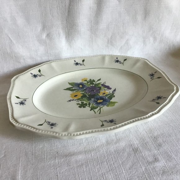 Kensington Staffordshire Platter Wayside Spring Florals Platter / Plate - Picture 2 of 5